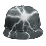 White Lightning Print Snapback Cap