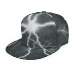 White Lightning Print Snapback Cap
