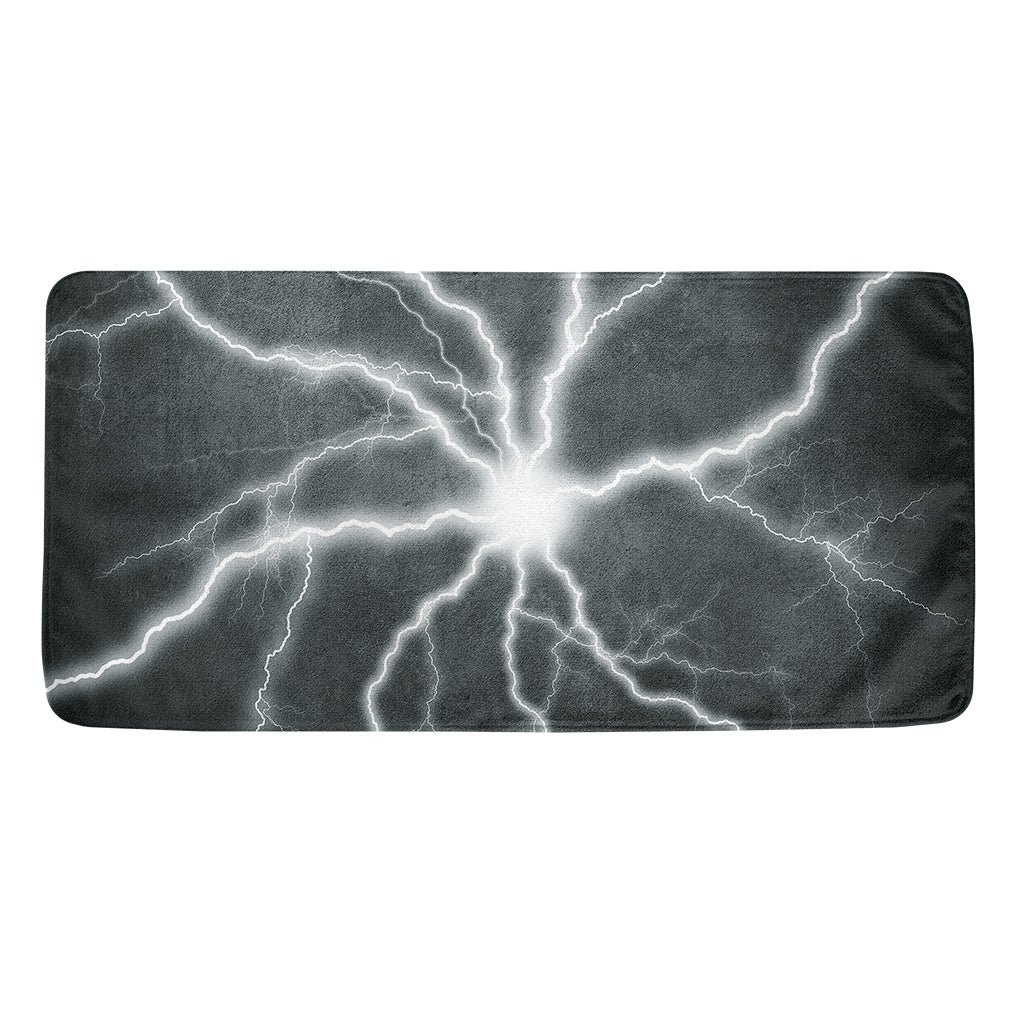White Lightning Print Towel