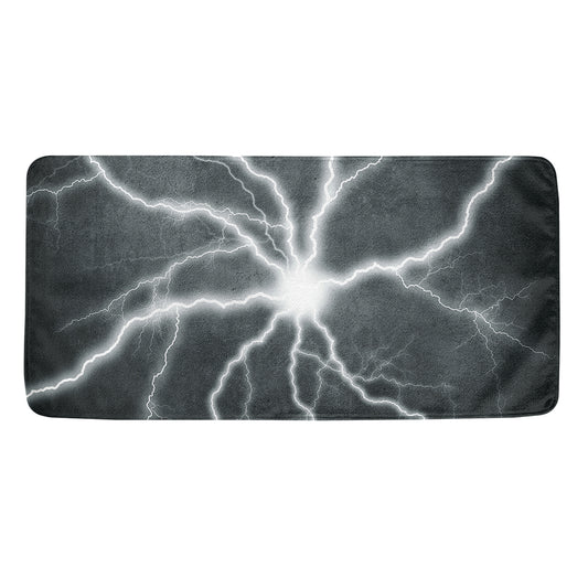 White Lightning Print Towel