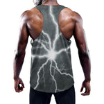 White Lightning Print Training Tank Top
