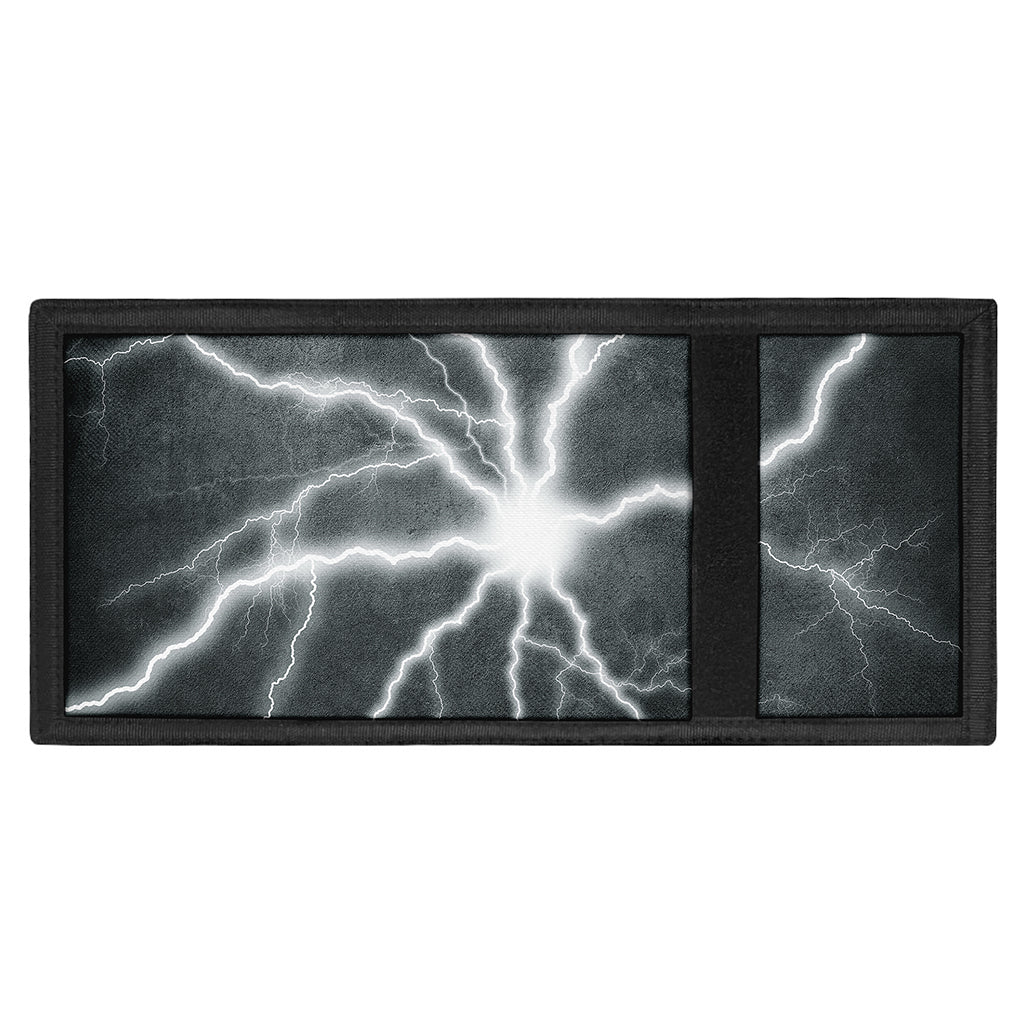 White Lightning Print Trifold Wallet