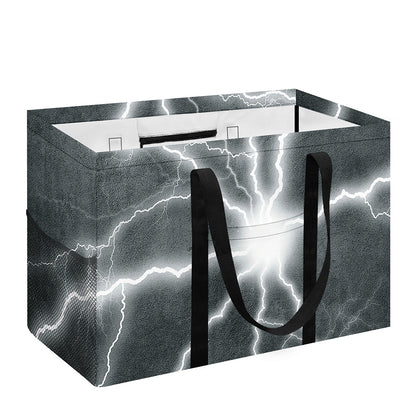White Lightning Print Utility Tote Bag