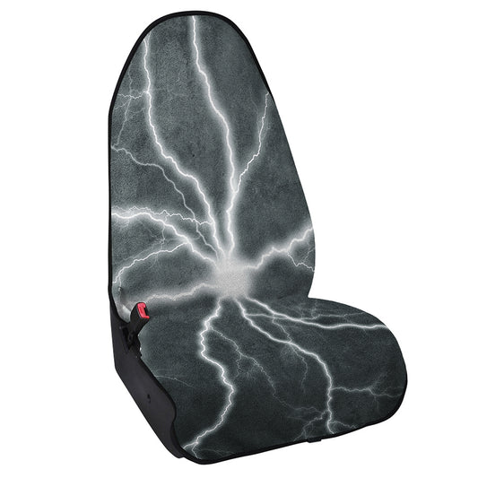 White Lightning Print Waterproof Car Seat Cover