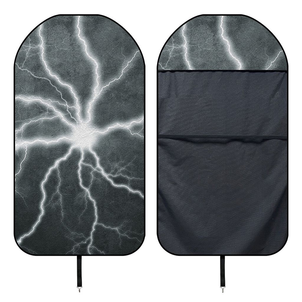 White Lightning Print Waterproof Car Seat Cover