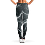 White Lightning Print Women's Leggings