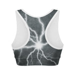 White Lightning Print Women's Sports Bra