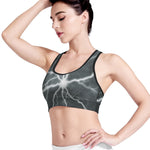 White Lightning Print Women's Sports Bra