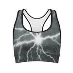White Lightning Print Women's Sports Bra