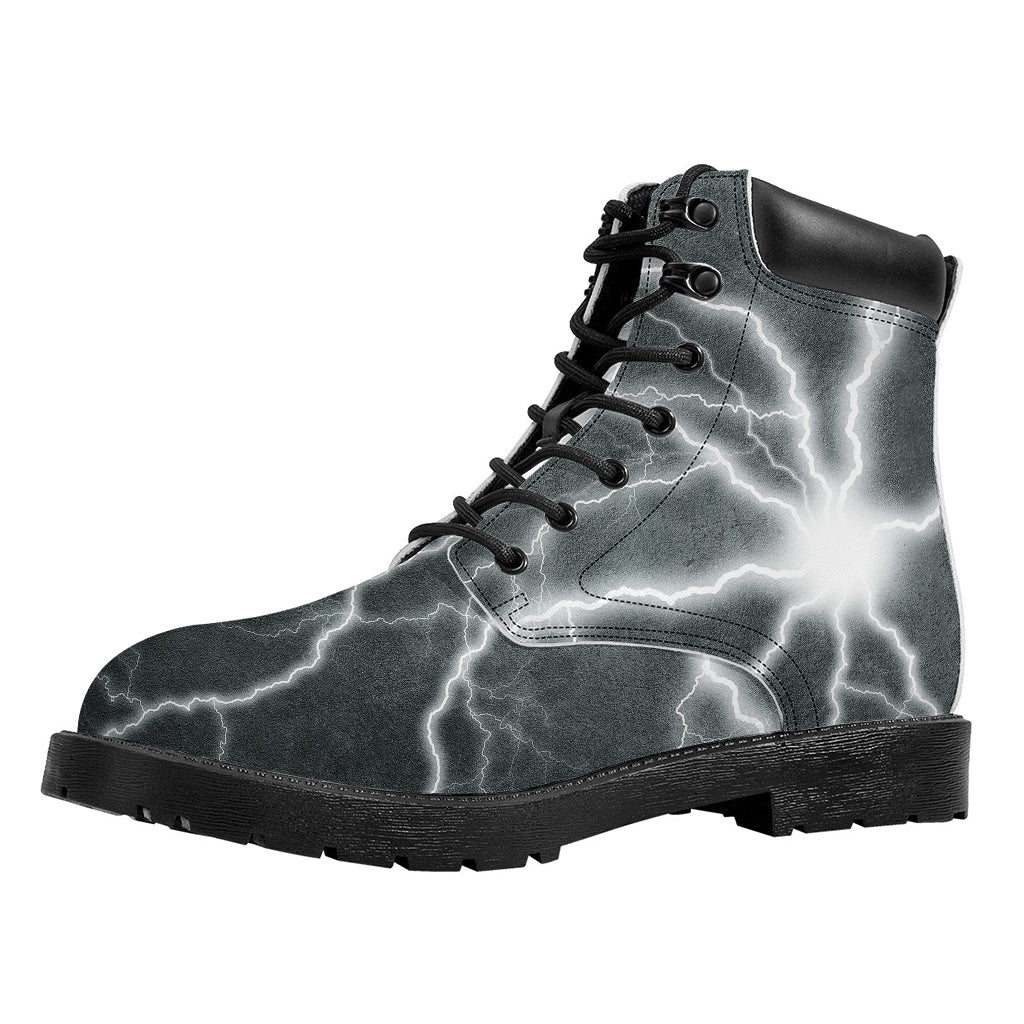 White Lightning Print Work Boots