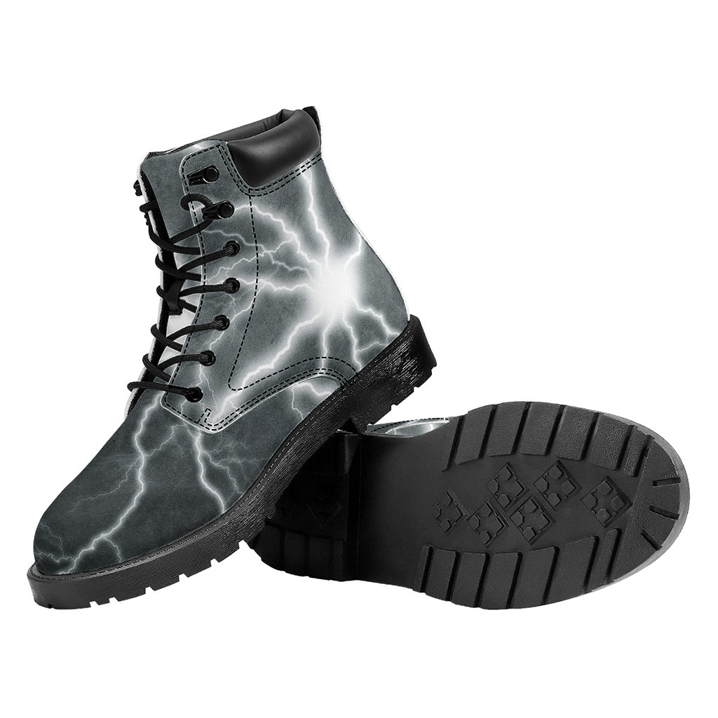 White Lightning Print Work Boots
