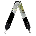 White Lily Print Bag Strap