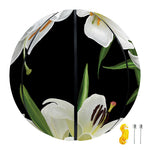 White Lily Print Basketball