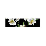 White Lily Print Bed Runner