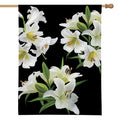 White Lily Print House Flag