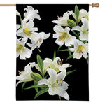 White Lily Print House Flag