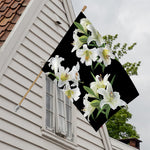 White Lily Print House Flag