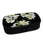 White Lily Print Insulin Cooler Travel Case