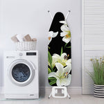 White Lily Print Ironing Board Cover