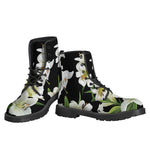 White Lily Print Backpack