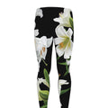 White Lily Print Men's Leggings
