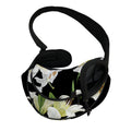 White Lily Print Pet Sling Carrier