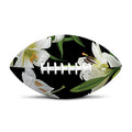 White Lily Print Rugby Ball
