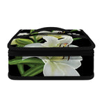 White Lily Print Small Lunch Bag