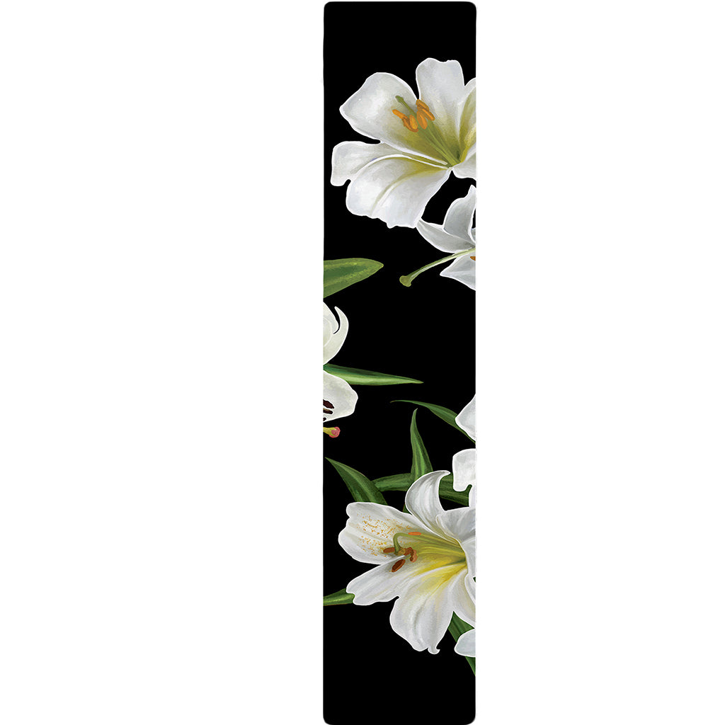 White Lily Print Table Runner