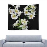 White Lily Print Tapestry