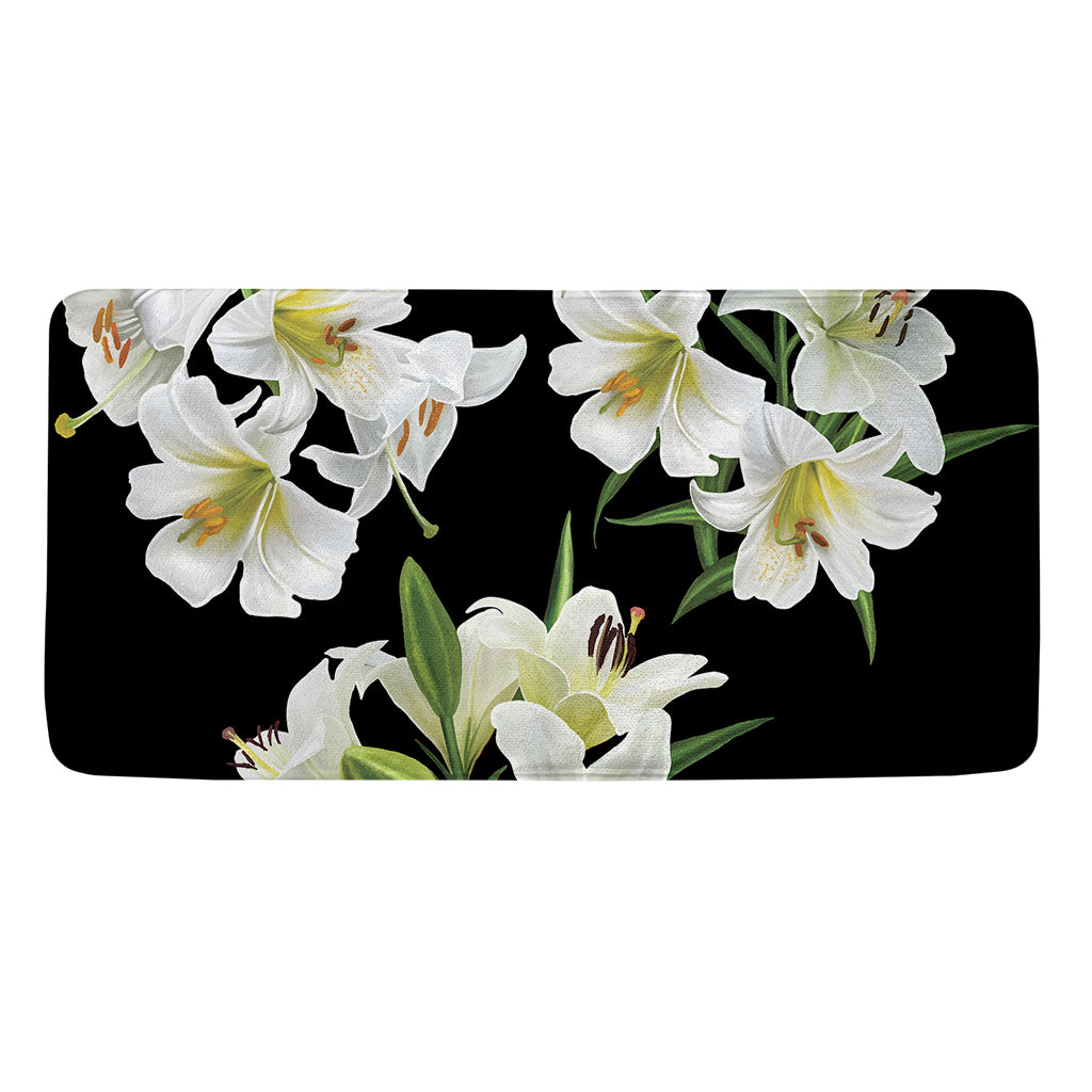 White Lily Print Towel
