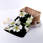 White Lily Print Towel
