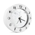 White Marble Print Alarm Clock