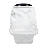 White Marble Print Baby Seat Cover