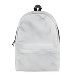 White Marble Print Backpack