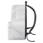 White Marble Print Backpack