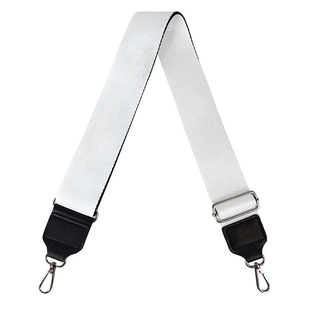 White Marble Print Bag Strap
