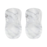 White Marble Print Bar Stool Covers
