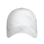 White Marble Print Baseball Cap