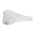 White Marble Print Bicycle Seat Cover