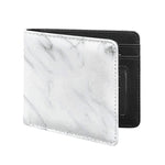 White Marble Print Bifold Wallet