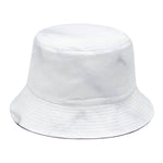 White Marble Print Bucket Hat