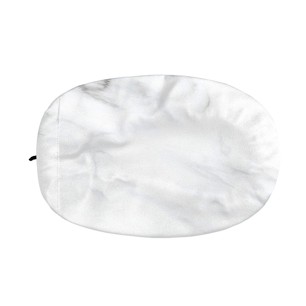 White Marble Print Car Side Mirror Covers