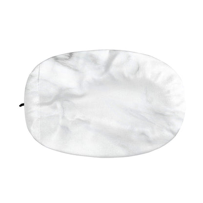 White Marble Print Car Side Mirror Covers