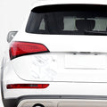 White Marble Print Car Sticker