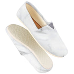 White Marble Print Casual Shoes