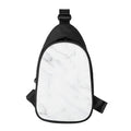 White Marble Print Sling Bag