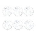 White Marble Print Coaster Set