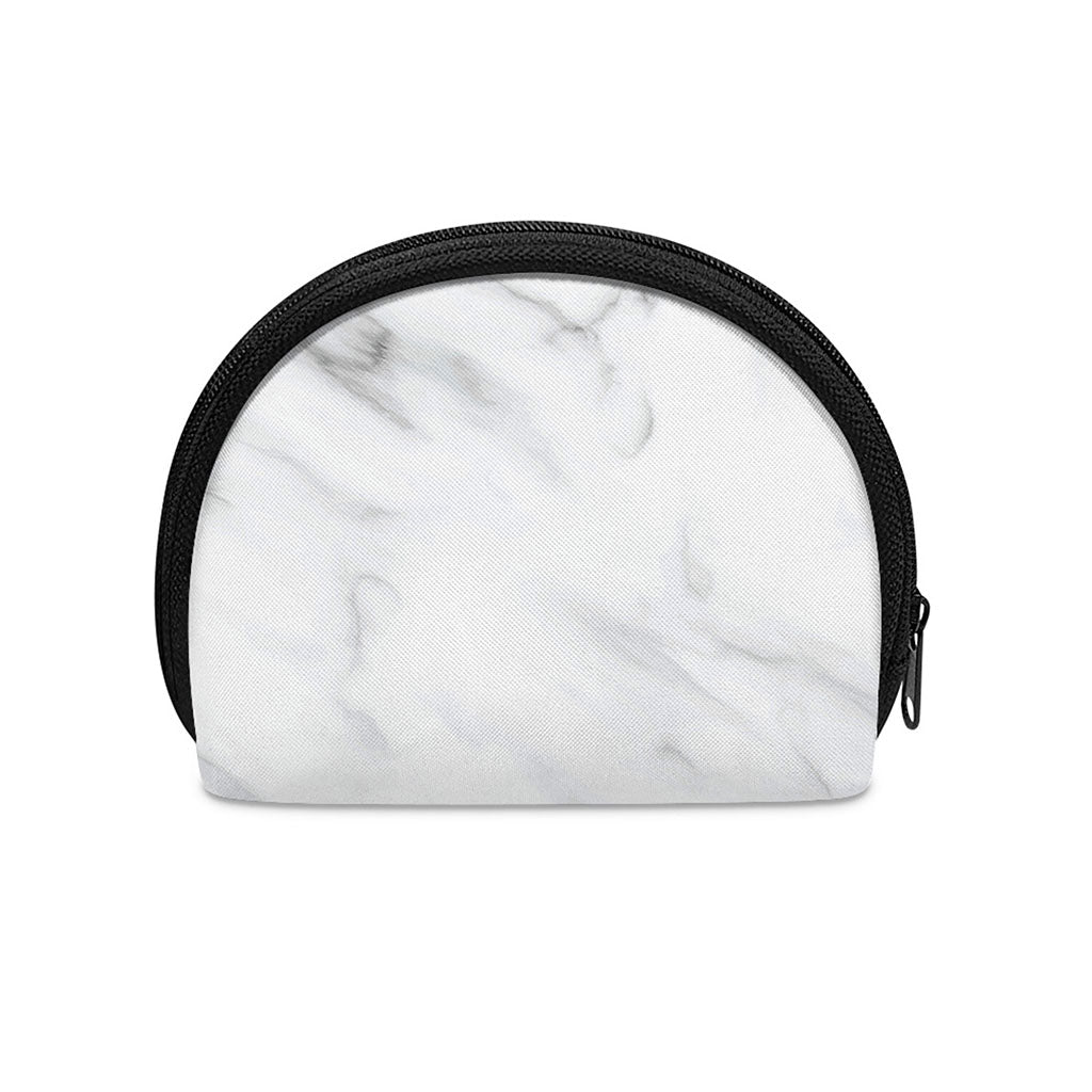 White Marble Print Coin Purse