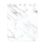 White Marble Print Curtain